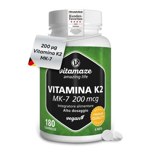 Vitamina 200mcg alto - k2,